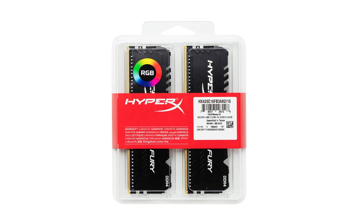 メモリー DDR4 3200MHz 16GBx2 HyperX FURY RGB CL16 Kingston Fury Beast 16GB 3200MHz DDR4 CL16 Desktop Memory